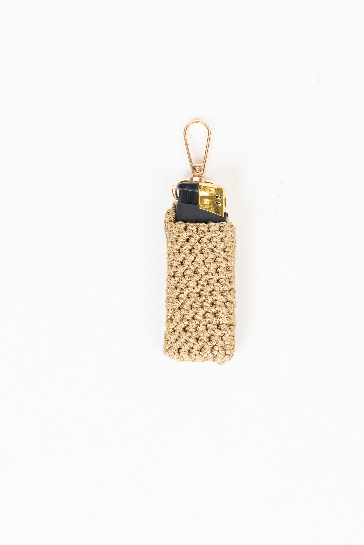 Lighter Case with Carabiner – Gold